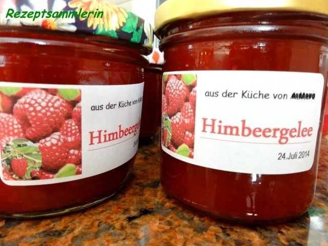 Rezept: M+G: HIMBEERGELEE M+G: HIMBEERGELEE - Rezept