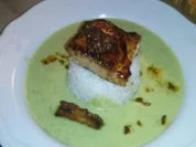 HistaminFREIer Honiglachs auf Zucchinicremespiegel mit Basmatireis - Rezept