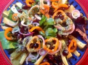 Weintrauben-Käsesalat - Rezept