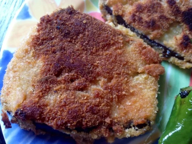 Auberginenschnitzel mit Bratpaprika und einer Dattel Paprika Sauce - Rezept - Bild Nr. 9