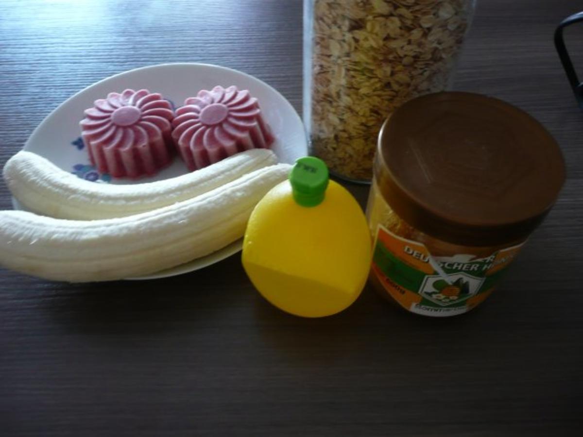 Bilder für Smoothie 2 Himbeereis & Banane zum Frühstück. Rezept