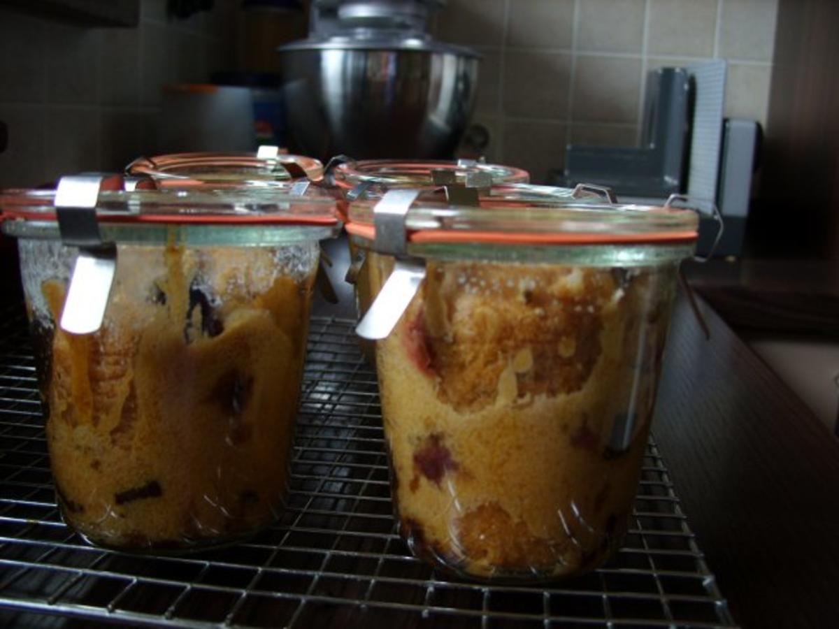 Kuchen im Glas: Heidelbeer Schoko Kuchen - einfach - von kuechenschelle