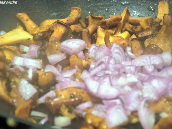 Rezept: Bandnudelsalat mit Pfifferlingen und Mohn Bild Nr. 12 Bandnudelsalat mit Pfifferlingen und Mohn - Rezept - Bild Nr. 12