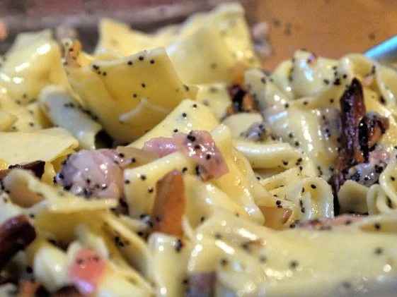 Rezept: Bandnudelsalat mit Pfifferlingen und Mohn Bild Nr. 16 Bandnudelsalat mit Pfifferlingen und Mohn - Rezept - Bild Nr. 16