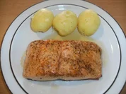 Rezept: Fisch: Lachssteak aus dem Filet, gebraten Fisch: Lachssteak aus dem Filet, gebraten - Rezept