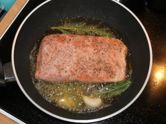 Fisch: Lachssteak aus dem Filet, gebraten - Rezept - Bild Nr. 6