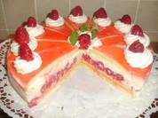 Rezept: Himbeere - Sahnequark Torte mit Lemon Curd Fรผllung Himbeere - Sahnequark Torte mit Lemon Curd Fรผllung - Rezept