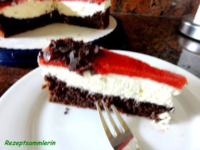 Rührteig:  SCHOKO - ERDBEER - KUCHEN - Rezept