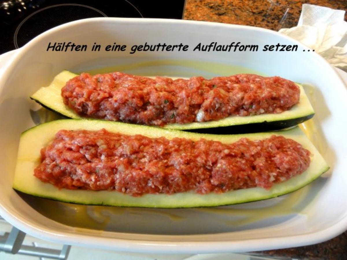 Gemüse:  ZUCCHINI - HACKFLEISCH - SCHIFFCHEN - Rezept - Bild Nr. 6