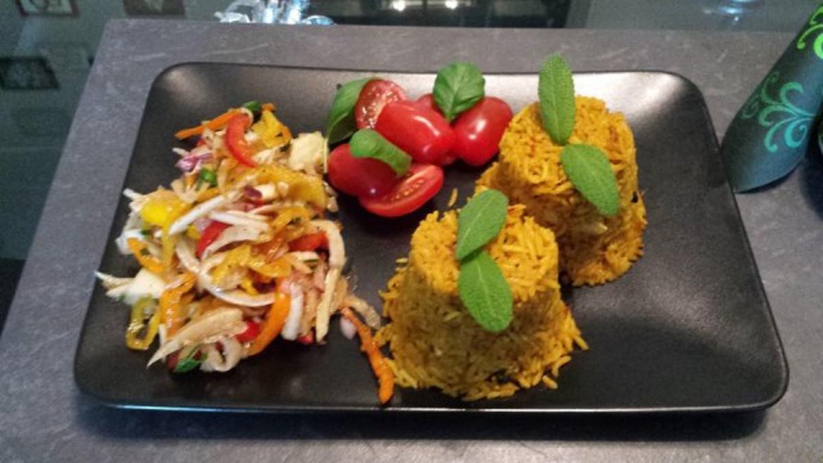 Orientalischer Reis mit gemischtem Fenchelsalat - Rezept - kochbar.de