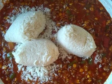 warmer Reissalat mit Paprika und Mais - Rezept - Bild Nr. 2