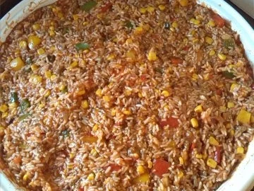 warmer Reissalat mit Paprika und Mais - Rezept - Bild Nr. 3