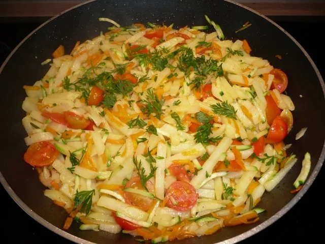 Bauernpfanne vegan. - Rezept