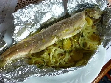 Gefüllte Forelle aus der Folie - Rezept