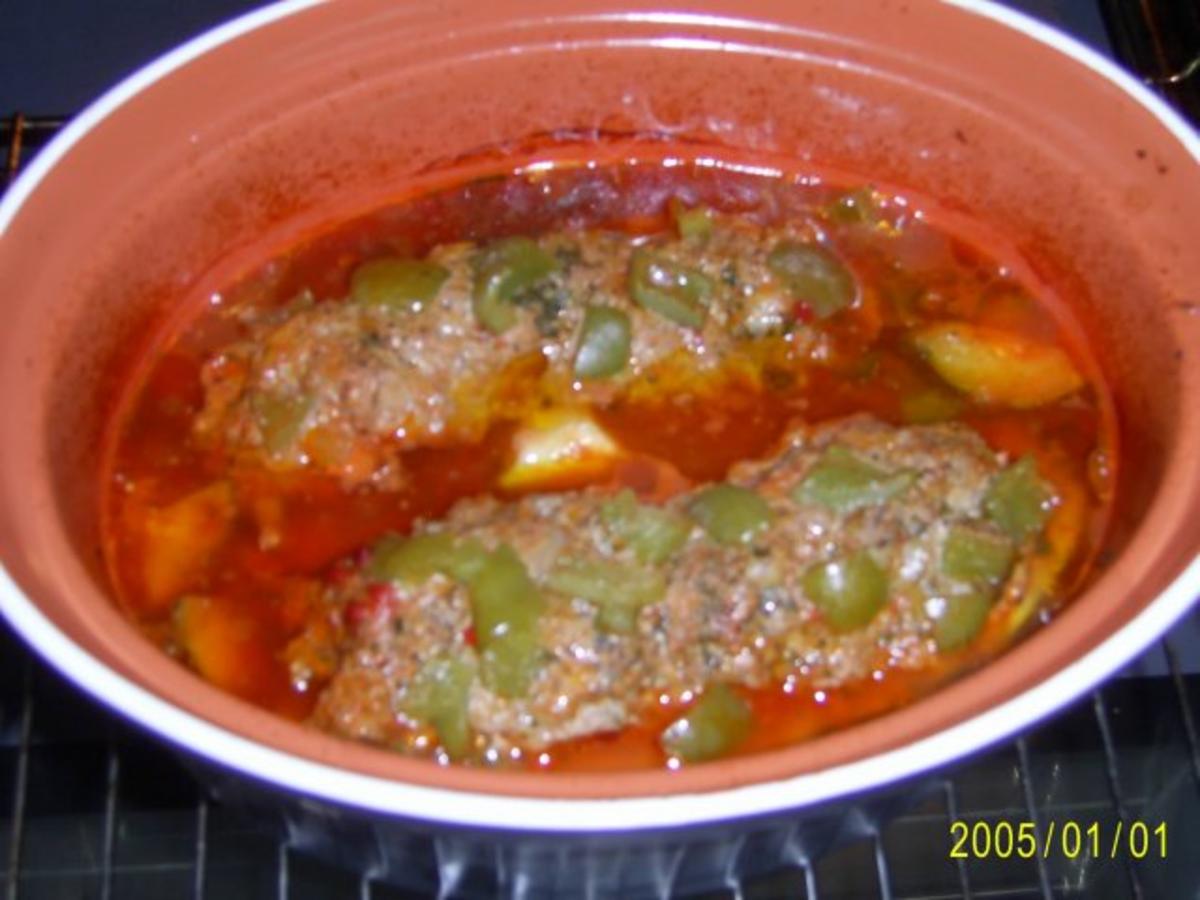 Hackfleisch: Gefüllte Zucchinis im Ofen gebacken - Rezept - Bild Nr. 4