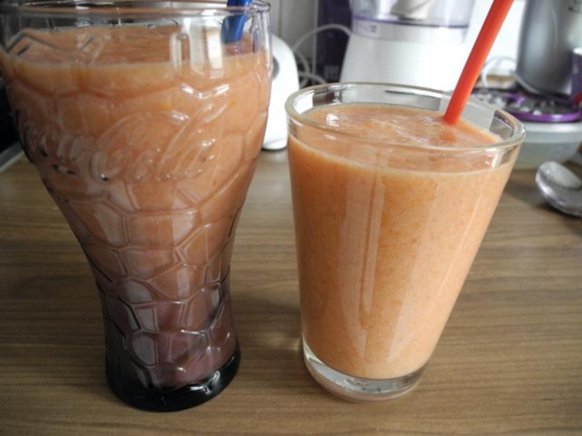 Smoothie : Melonen - Bananen - Aprikosen - Smoothie - Rezept - kochbar.de