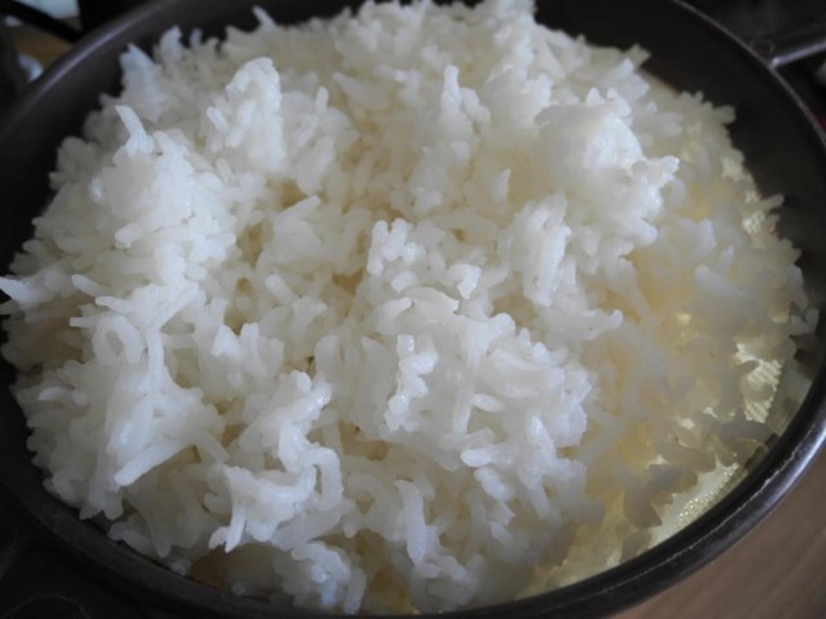 Vegan : Möhren - Reis - Pfanne mit Basilikum - Rezept - Bild Nr. 3