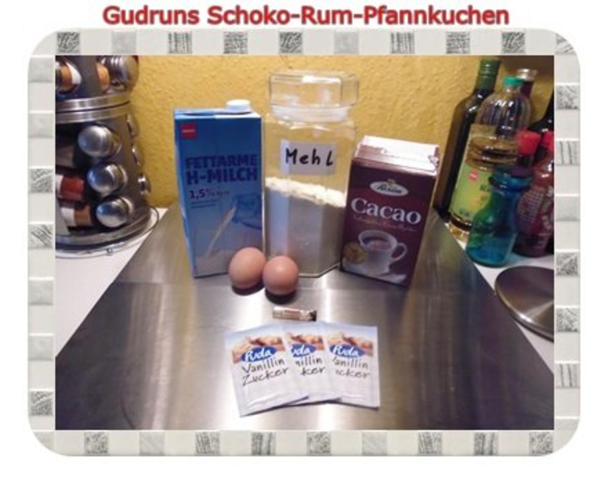 Kuchen: Schoko-Rum-Pfannkuchen - Rezept - Bild Nr. 2