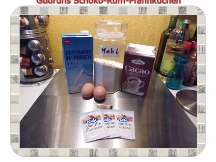 Kuchen: Schoko-Rum-Pfannkuchen - Rezept - Bild Nr. 2