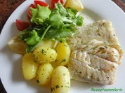 Fisch:   KABELJAU  gebraten - Rezept