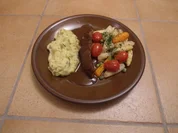 Rindersteak nach Gutsherrenart mit Bördegemüse und Kartoffelstampf - Rezept
