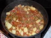 Hack-Bohnen-Pfanne / Eintopf - Rezept
