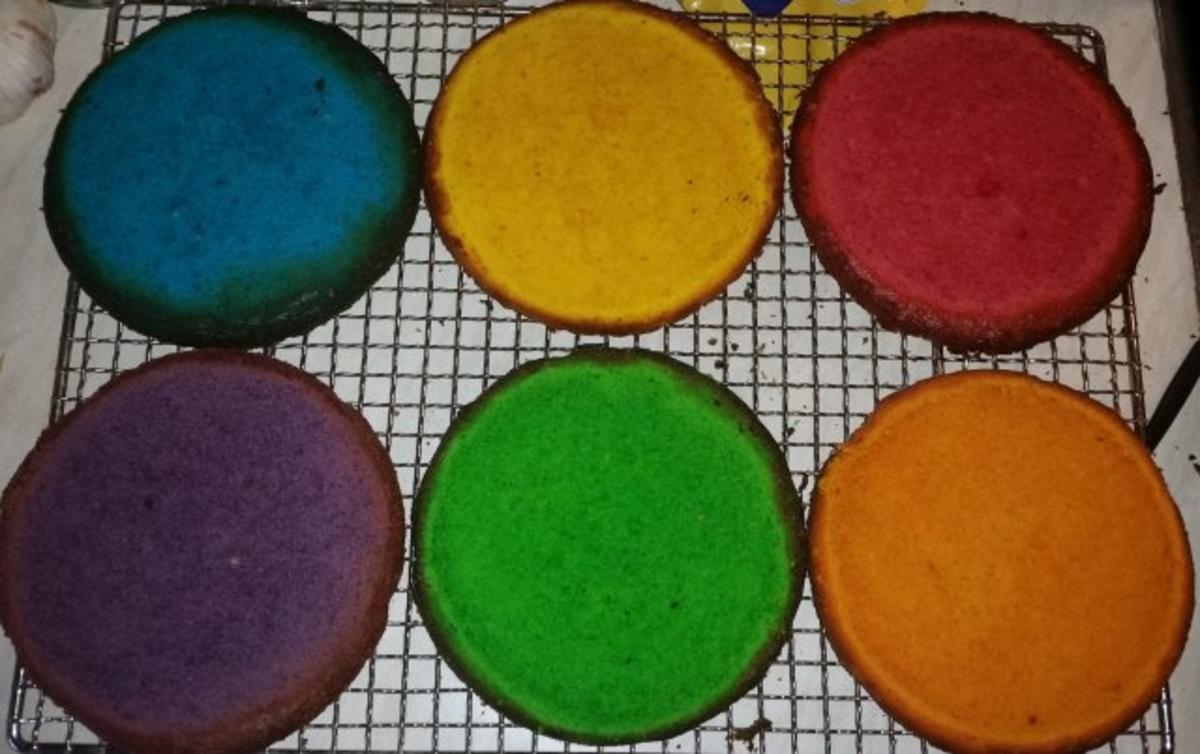 Regenbogen-Torte - Rezept - Bild Nr. 5