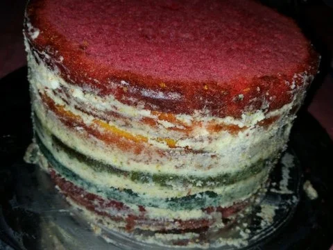 Regenbogen-Torte - Rezept - Bild Nr. 6