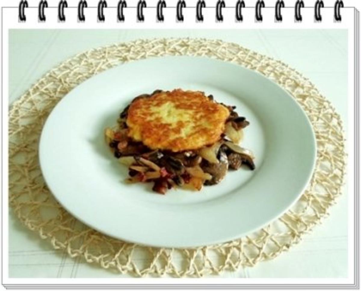 Kartoffelrösti mit gebratenen Champignons - Rezept - Bild Nr. 17