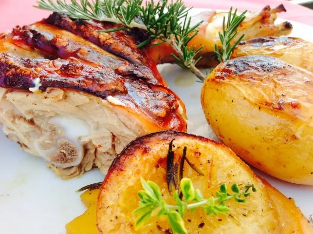 Rezept: Mallorquinisches Limonen-Schweinchen Mallorquinisches Limonen-Schweinchen - Rezept