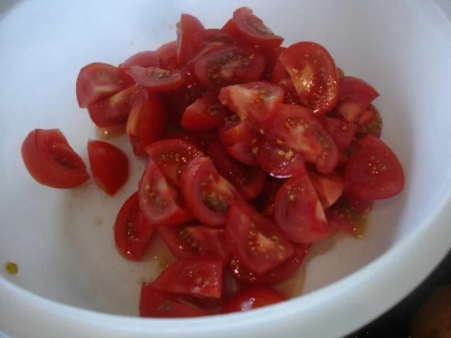 Rezept: Spaghetti mit Tomaten-Champignon-Putengeschnetzelten Bild Nr. 5 Spaghetti mit Tomaten-Champignon-Putengeschnetzelten - Rezept - Bild Nr. 5