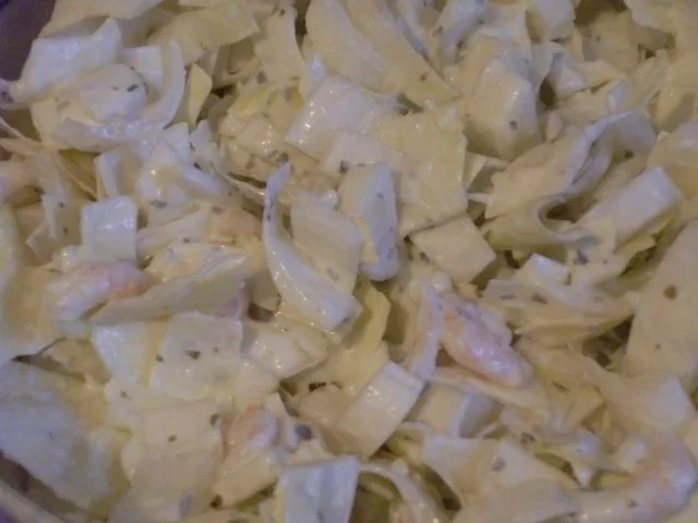 Rezept: Chicoree - Salat mit Krabben - Dressing Chicoree - Salat mit Krabben - Dressing - Rezept