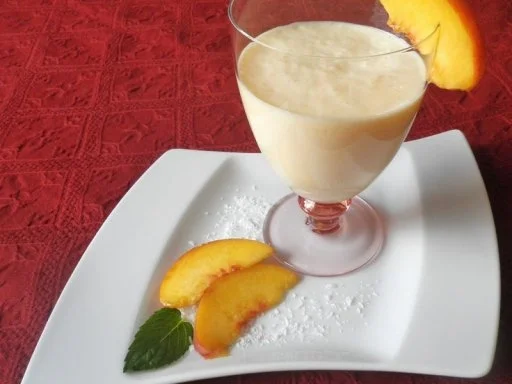 Rezept: Pfirsich - Kokos - Smoothie ... Pfirsich - Kokos - Smoothie ... - Rezept