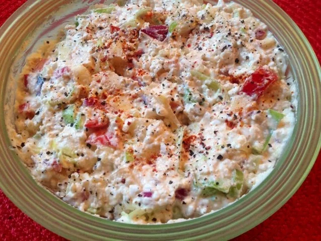 Porree-Apfel-Käsedip - Rezept