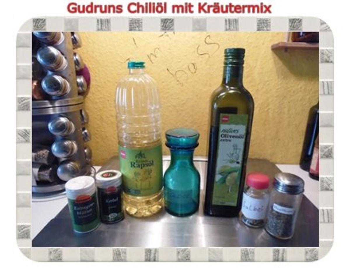 Öl: Chiliöl mit Kräutermix - Rezept - Bild Nr. 2