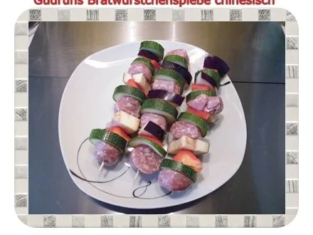 Fleisch: Bratwurstspieße chinesisch - Rezept - Bild Nr. 6