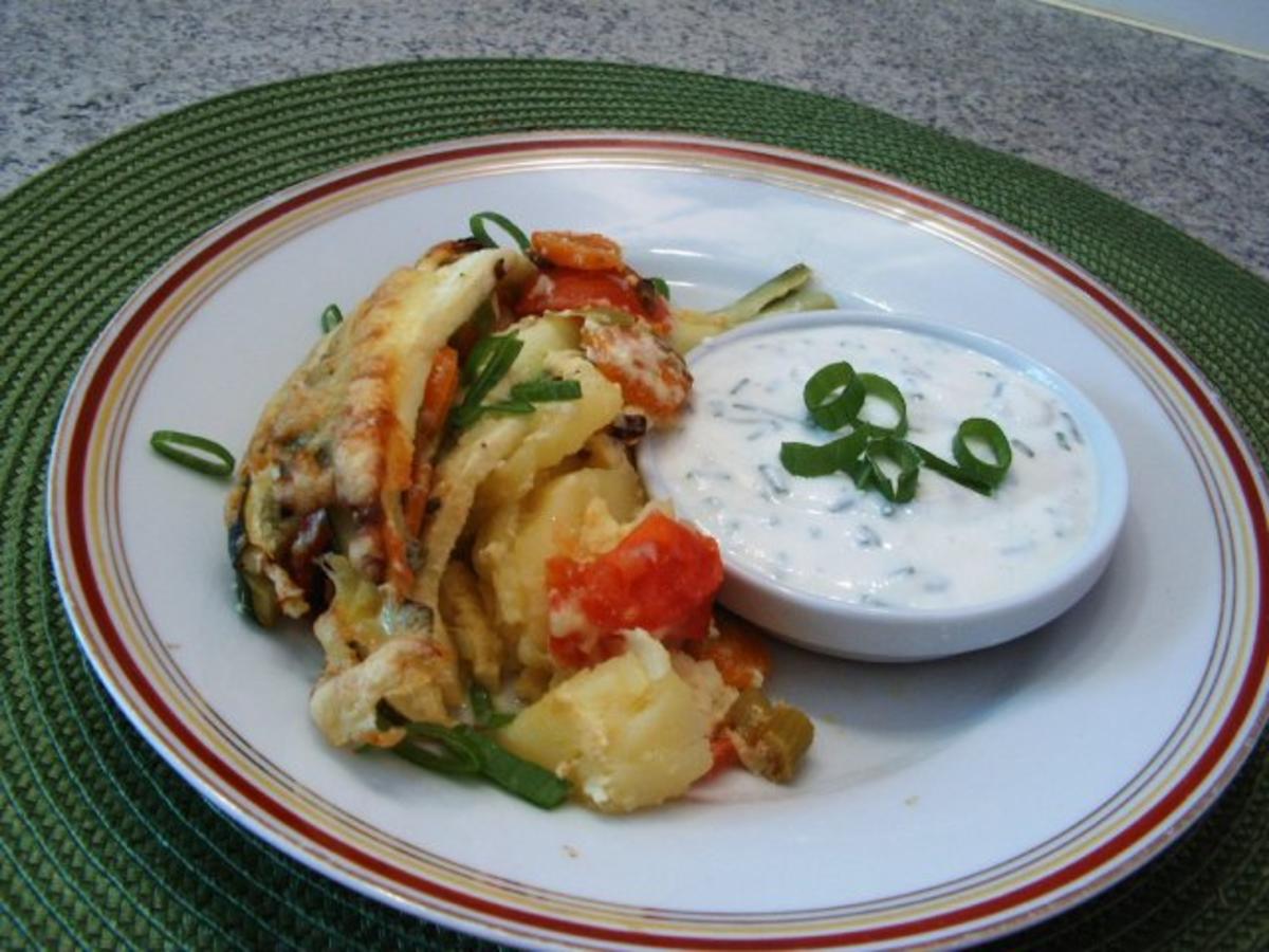 Bilder für Zucchini-Lasagne mit Schnittlauch-Creme - Rezept