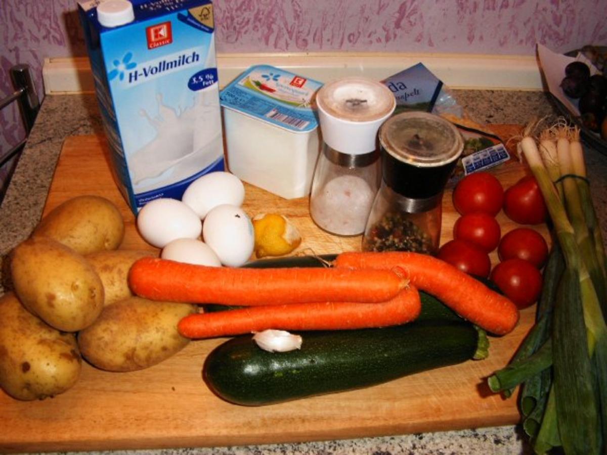 Zucchini-Lasagne mit Schnittlauch-Creme - Rezept - Bild Nr. 2