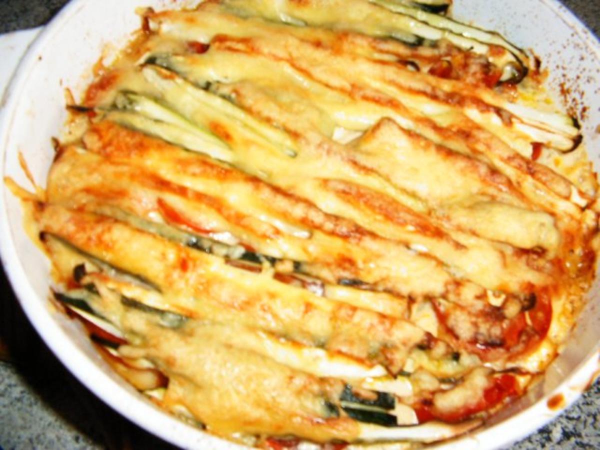 Zucchini-Lasagne mit Schnittlauch-Creme - Rezept - Bild Nr. 10