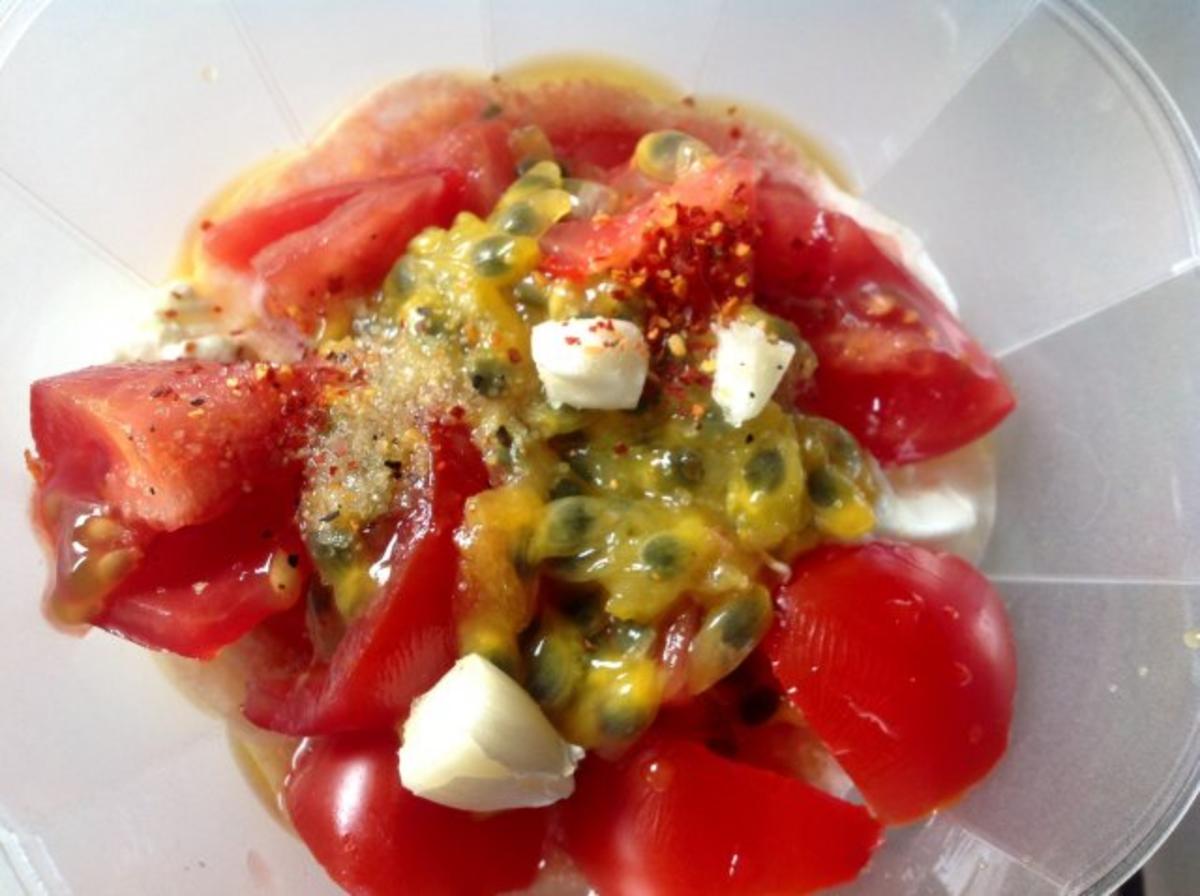 Fruchtig scharfe Bouletten mit einem Maracuja-Tomaten-Dip - Rezept - Bild Nr. 7