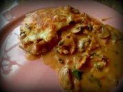 Schnitzel-Pilz-Käse-Pfännchen - Rezept