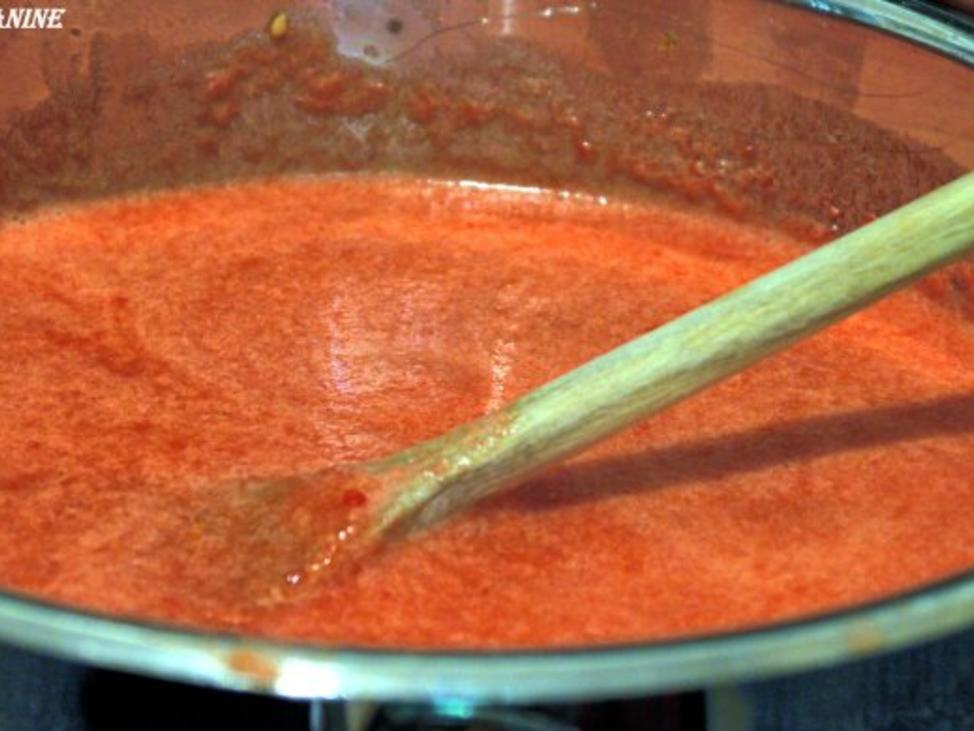 Tomaten Chili Konfitüre - einfach - 132 kcal/100g