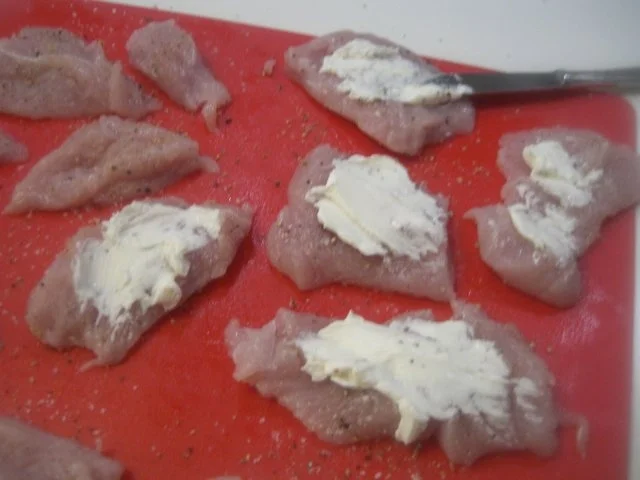 Zucchini-Bratlinge mit Putenbruströllchen - Rezept - Bild Nr. 7