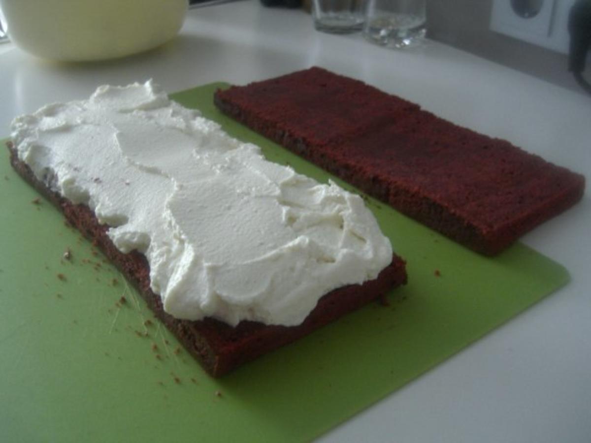 "Red Velvet Cake", Roter-Samt-Kuchen - Rezept - Bild Nr. 4