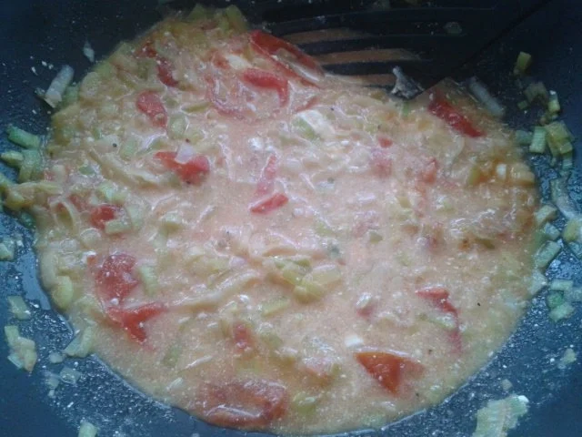 Rezept: Lauch-Tomaten-Spaghettie Bild Nr. 3 Lauch-Tomaten-Spaghettie - Rezept - Bild Nr. 3