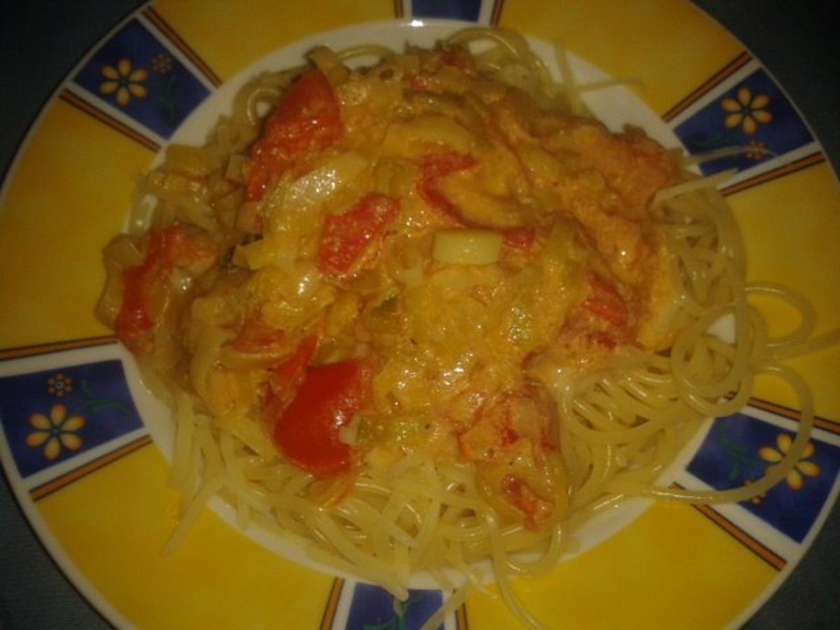 Lauch-Tomaten-Spaghettie - Rezept - Bild Nr. 4