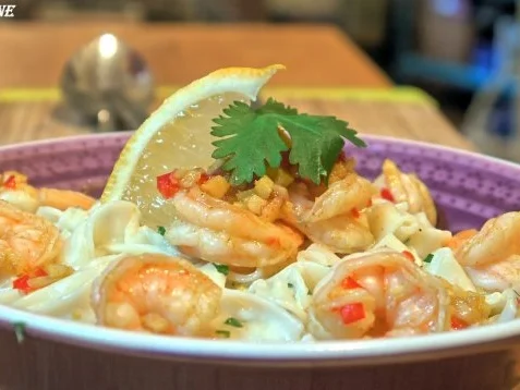 Zitronen-Tagliatelle mit Chili-Knoblauch-Garnelen - Rezept - Bild Nr. 14