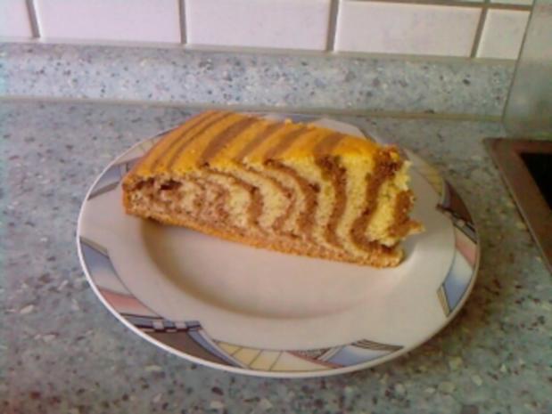 Zebrakuchen mit Mehl und Backpulver Rezept mit Bild kochbar.de