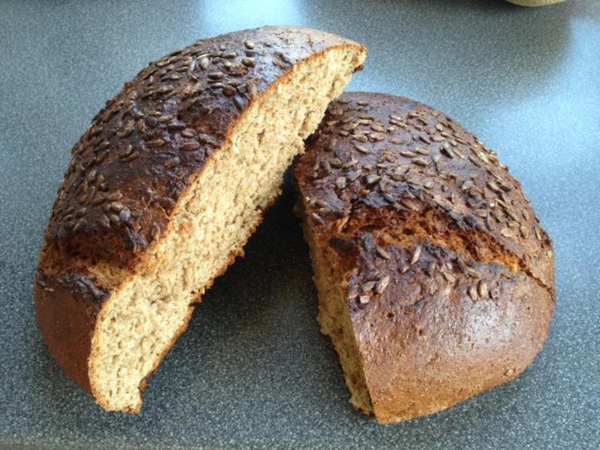 Bilder für Greg's Vollkorn-Krustenbrot mit Sonnenblumenkerne (1650g) - Rezept