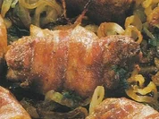 Hackröllchen im Speckmantgel - Rezept